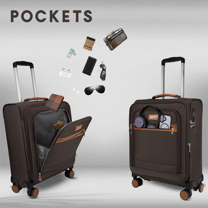 SoftAir Small Grey Cabin Suitcase