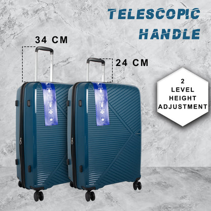 Goliath 28" Peacock Blue Expandable Large Check-in Suitcase