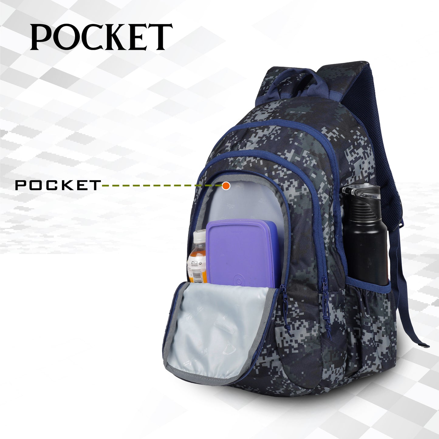 Military Crusader 30L Marpat Navy Digital Camo Backpack