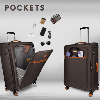 SoftAir Medium Grey Check-in Suitcase