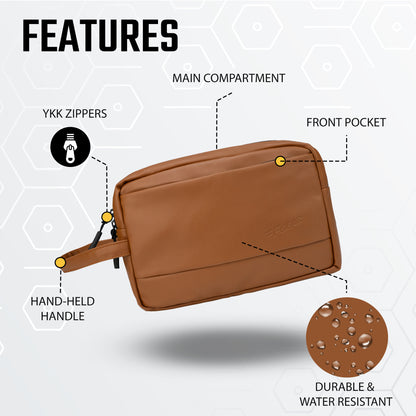 Elon Chestnut Travel Kit Pouch