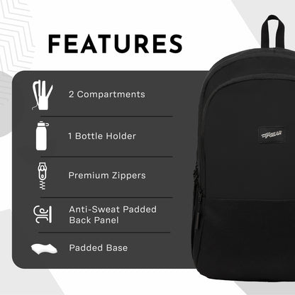 Bold 24L Black Backpack