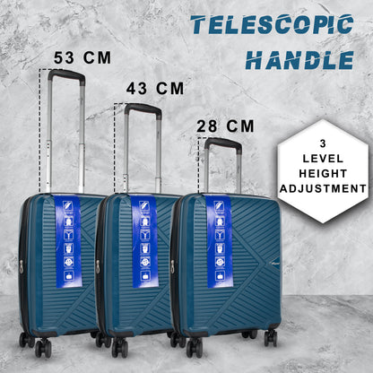 Goliath 20" Peacock Blue Expandable Cabin (Small) Suitcase