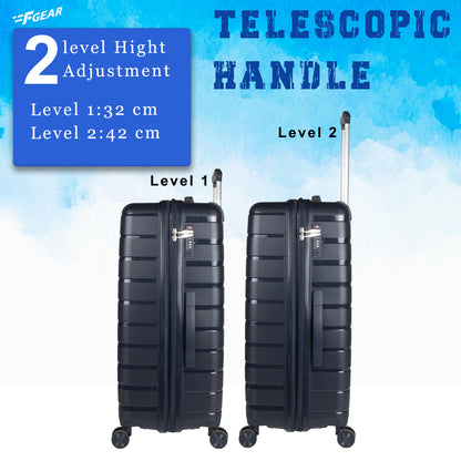PPS27 28" Navy Blue Expandable Large Check-in Suitcase