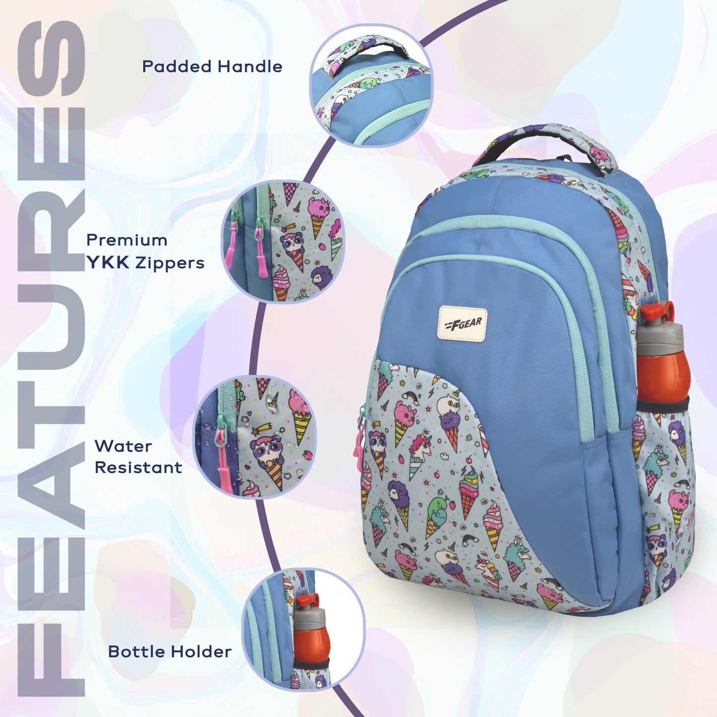 Haven 22L IceBlue Waffle Backpack