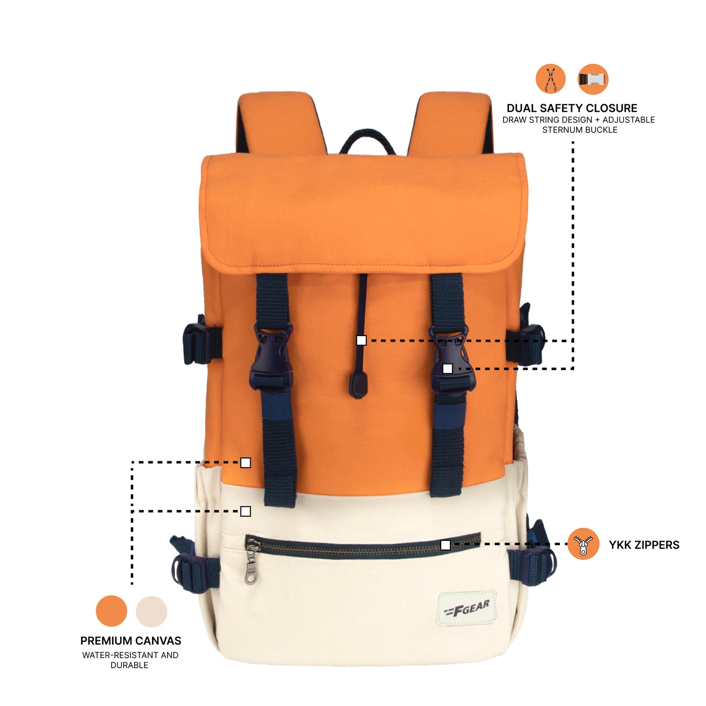 Canyon 18L Cosmic Orange Laptop Backpack