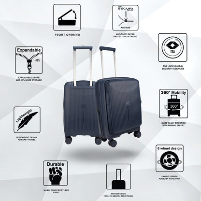 F Gear Myton Small Front Opening Navy Cabin Strolley