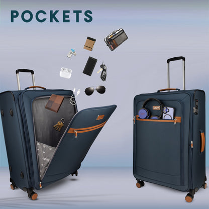 SoftAir Medium Navy Check-in Suitcase