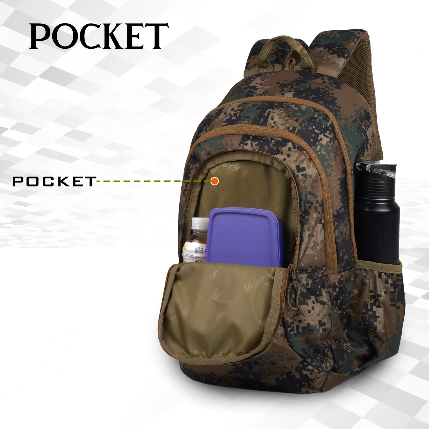 Military Crusader 30L Marpat WL Digital Camo Backpack