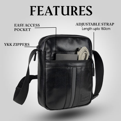 Zeinith Black 3L Sling Bag