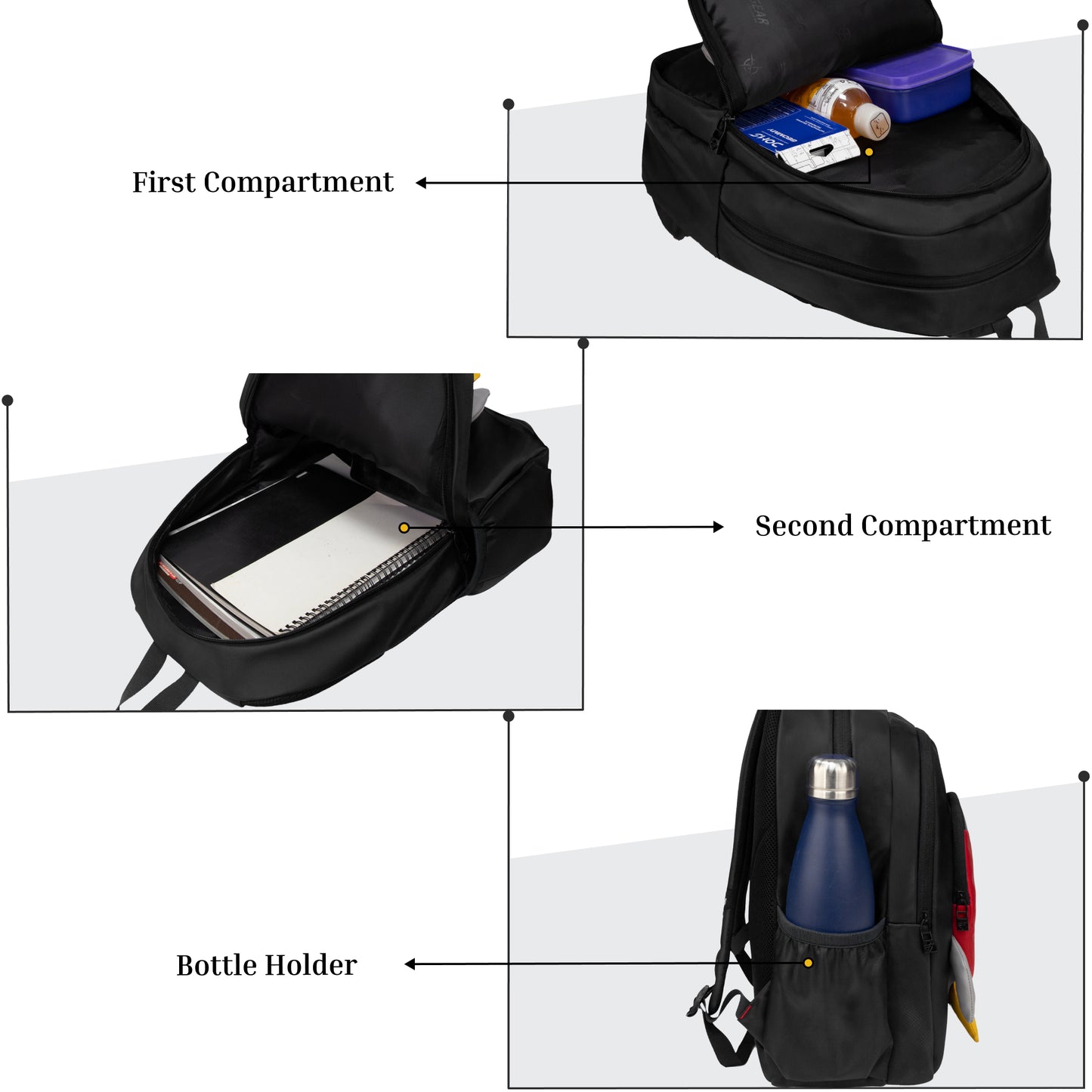 Cocoa 23L Rocket Black Backpack