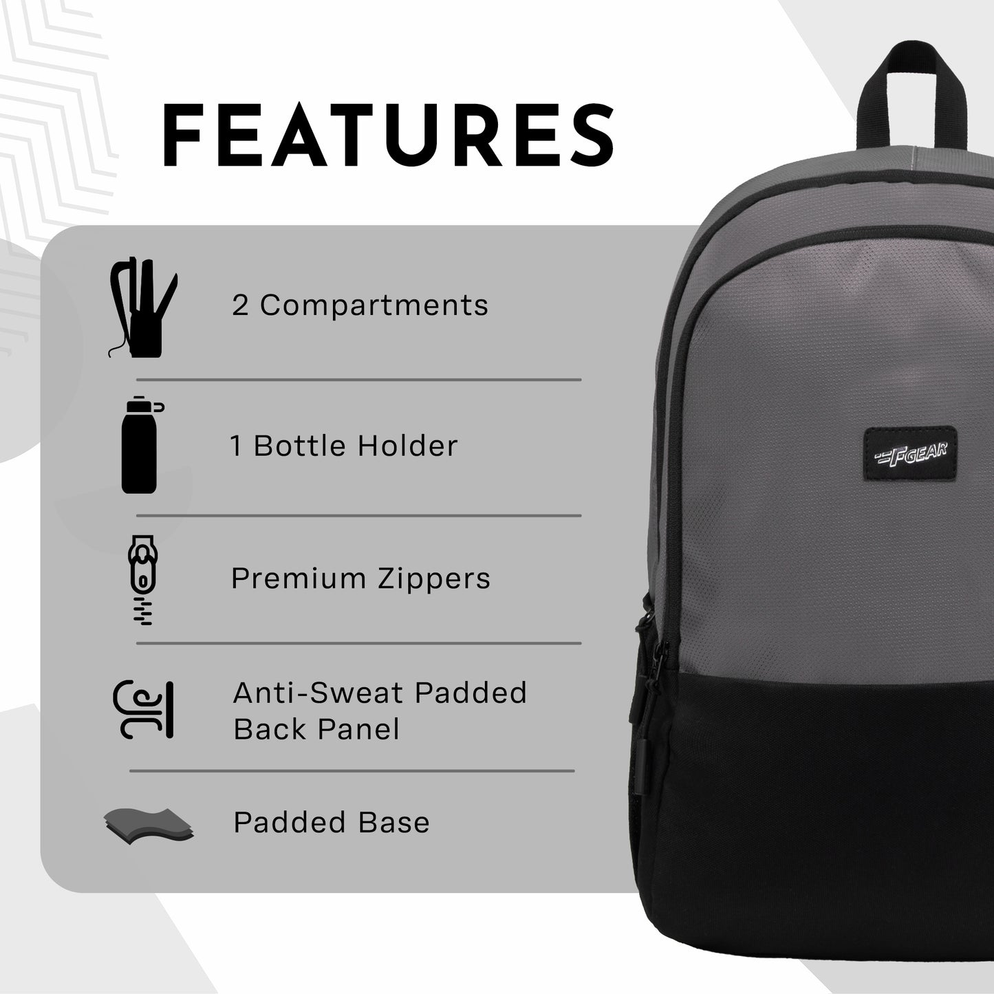 Bold 24L Grey Backpack