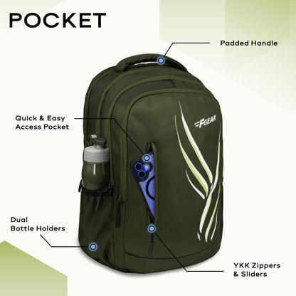 Poem 30L Army Green Backpack