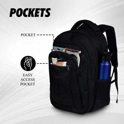 Royal 30L Black Laptop Backpack
