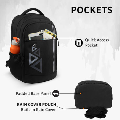 Noir 29L Black Backpack