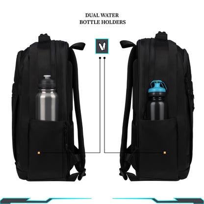 Dublin 24L Black Laptop Backpack