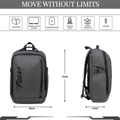 Bellagio 20L Grey Laptop Backpack
