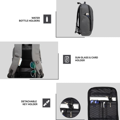 Bellagio 20L Grey Laptop Backpack