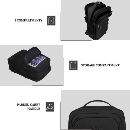 Sydney 27L Black Laptop Backpack