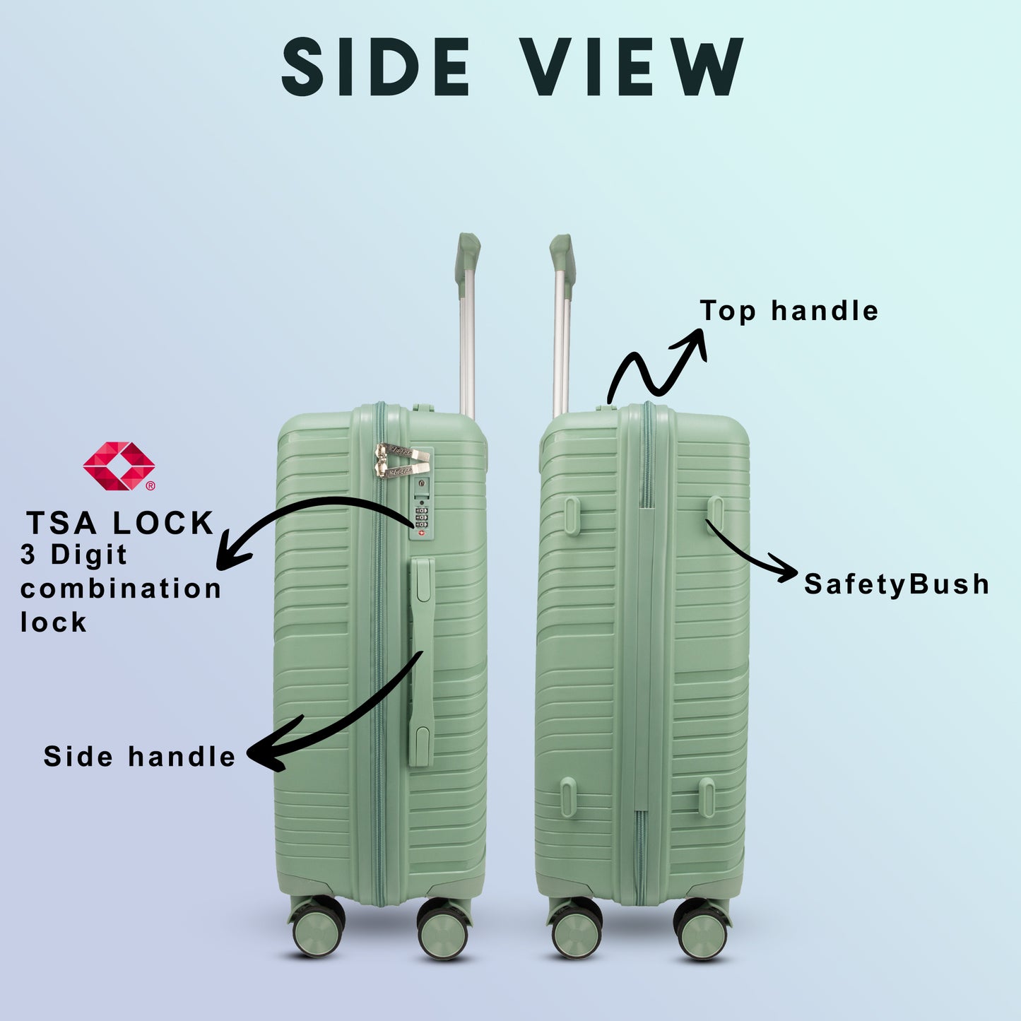 Aegis 22" Pista Green Cabin Small Suitcase