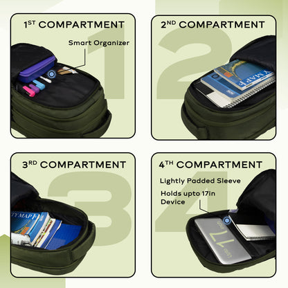 Poem 30L Army Green Backpack