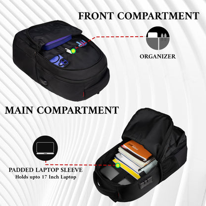 Octane 25 L Black Laptop Backpack
