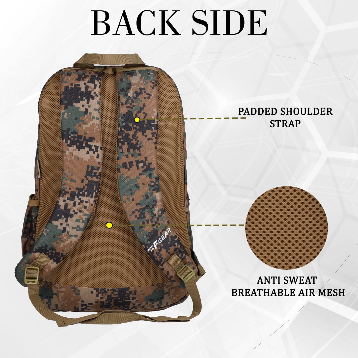 Military Raider 30L Marpat WL Digital Camo Backpack With Rain Cover