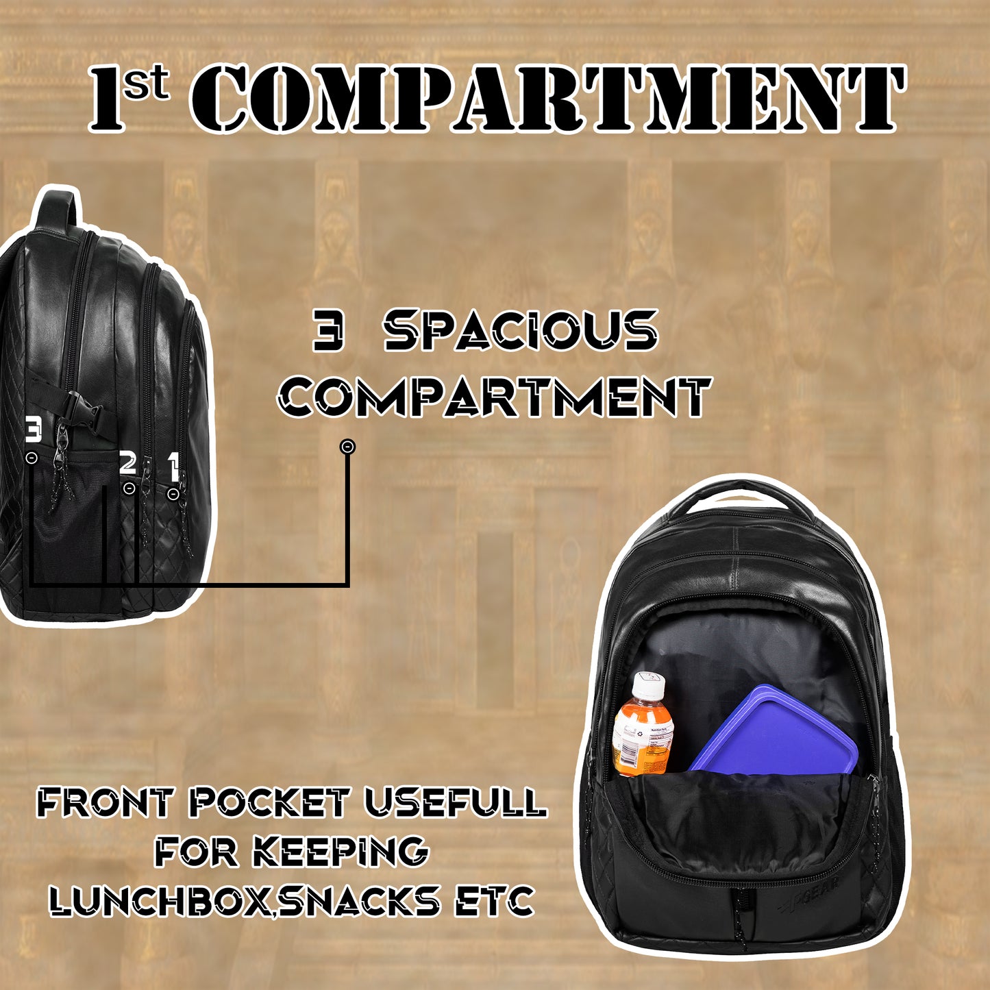 Tycoon 27L Black Laptop Backpack