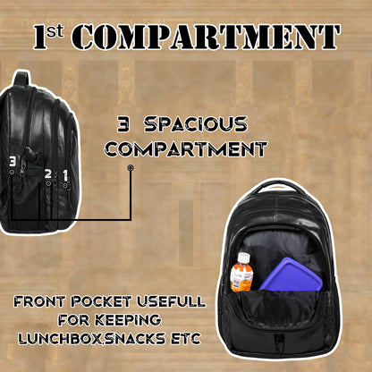 Tycoon 27L Black Laptop Backpack