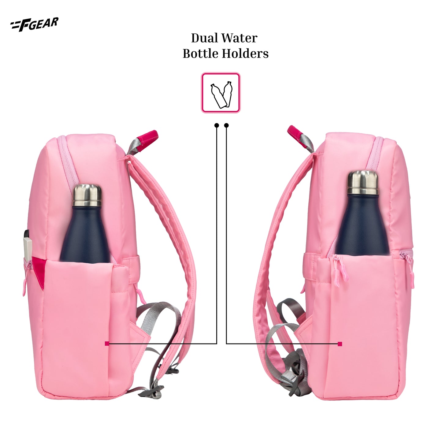 Cannes Rose Pink 12L Laptop Backpack