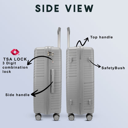 Aegis 26" Light Grey Check-in Medium Suitcase