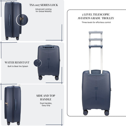 F Gear Myton Small Front Opening Navy Cabin Strolley