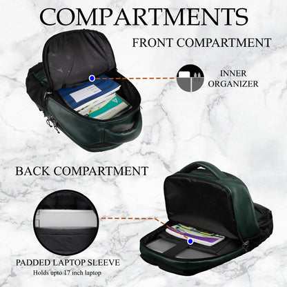 Luxur 25L Olive Green Laptop Backpack
