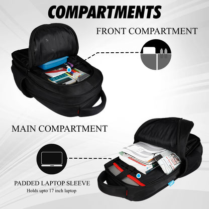 Royal 30L Black Laptop Backpack