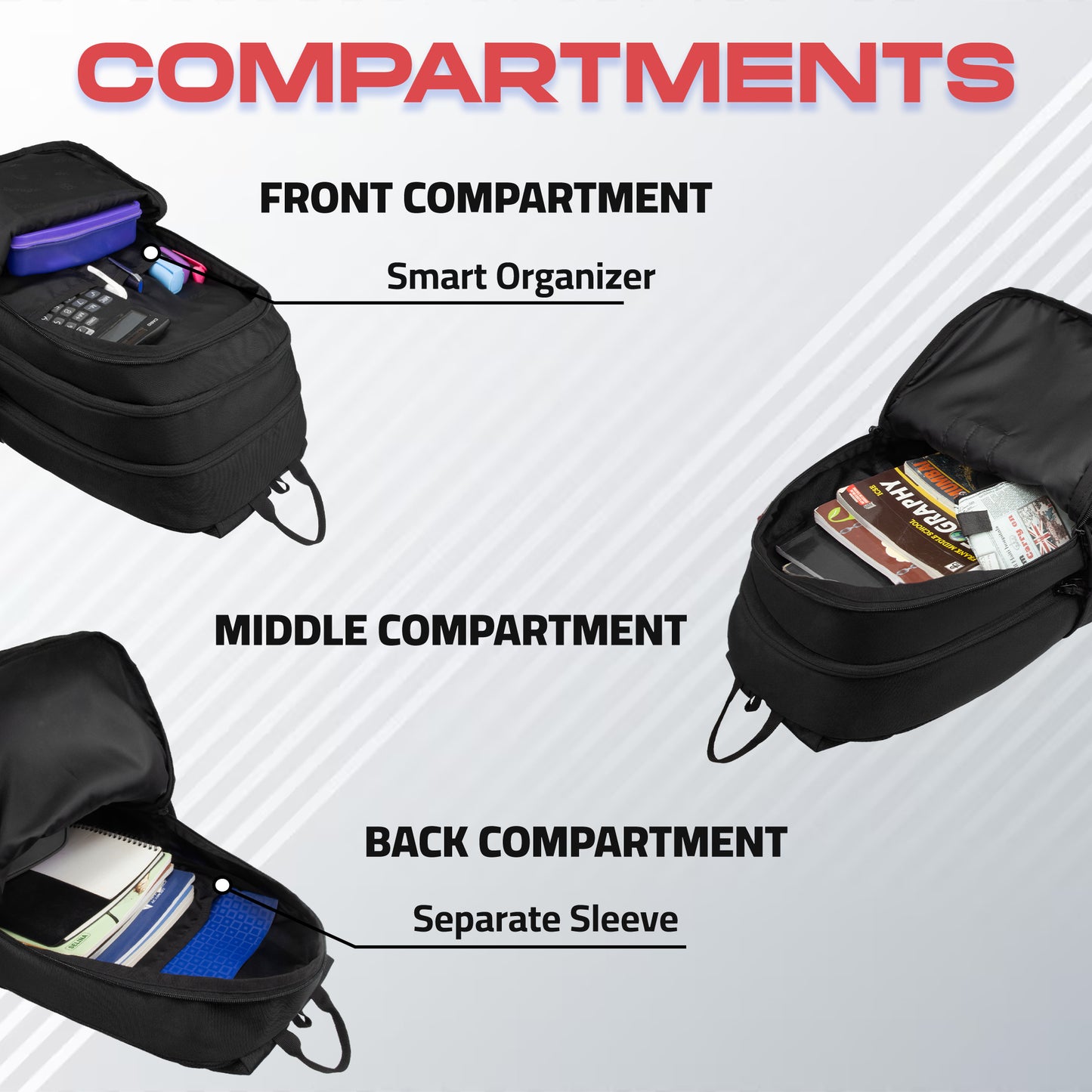Floyd 26L Black Backpack