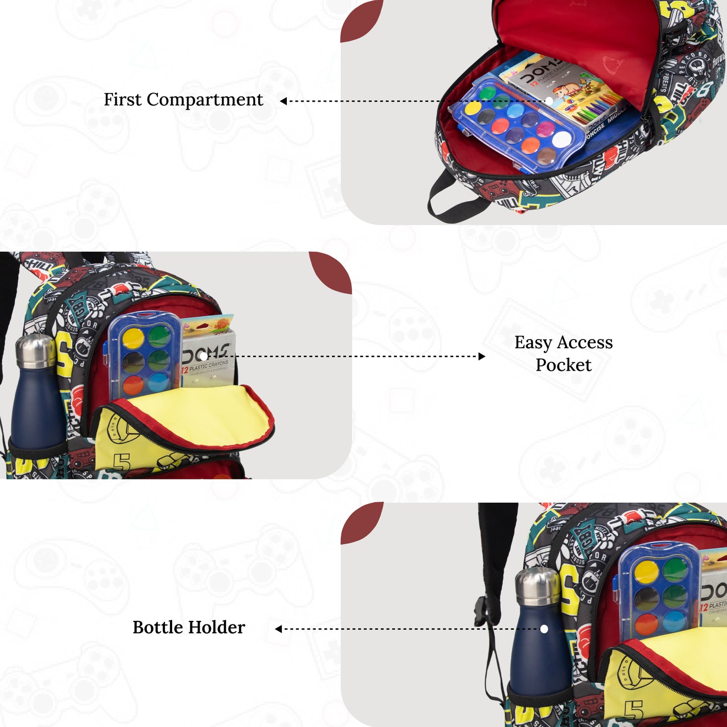 Colour Buddy 12L Grey Chillout Backpack