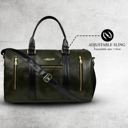 Mistral 26L Green Vegan Leather Duffel