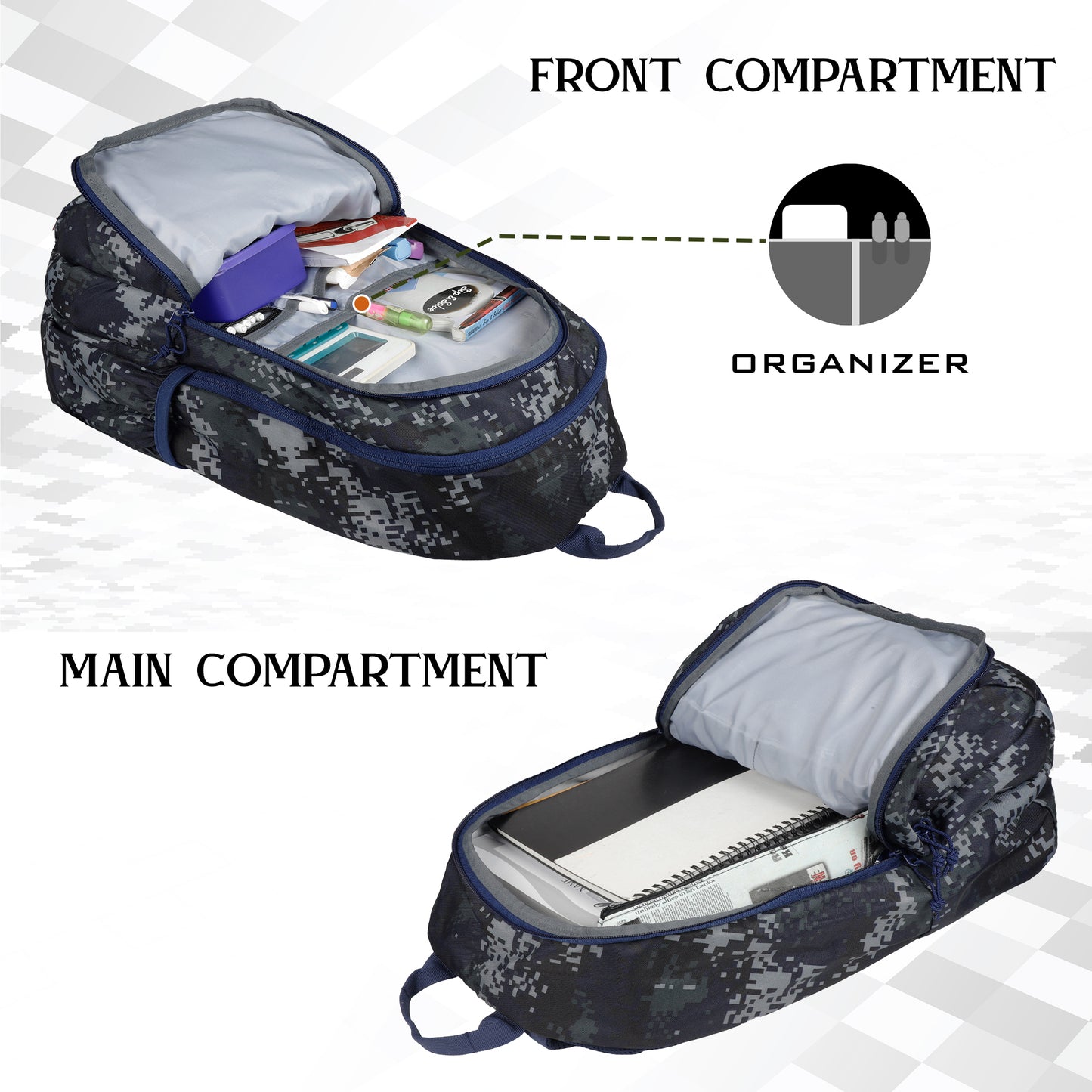 Military Crusader 30L Marpat Navy Digital Camo Backpack