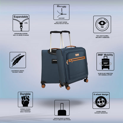 SoftAir Small Navy Cabin Suitcase