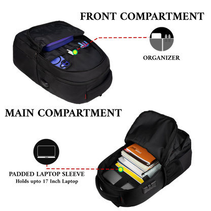 Octane 30 L Black Laptop Backpack