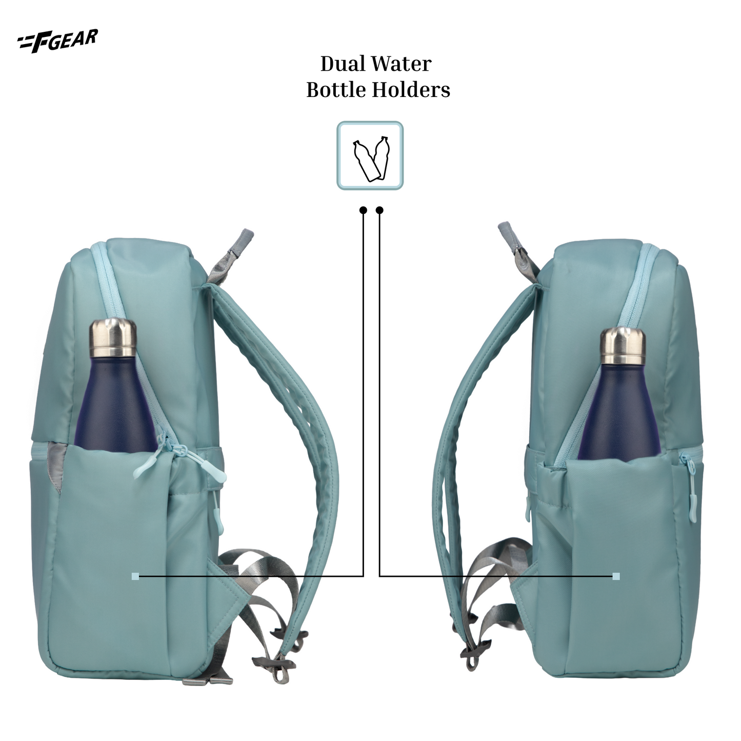 Cannes Light Green 12L Laptop Backpack