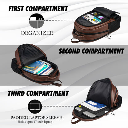 President 32L Brown Laptop Backpack