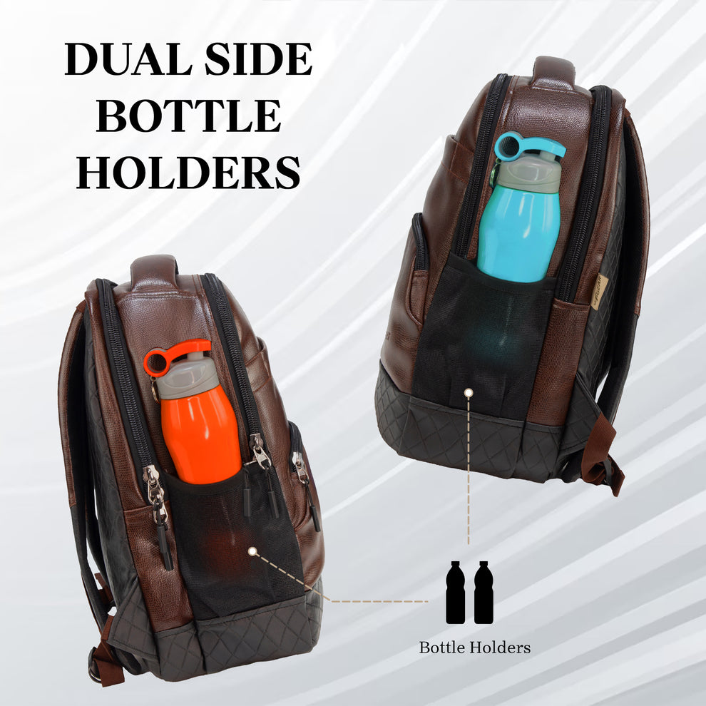 F Gear LuXur 28 Ltrs Brown Laptop Backpack - Best Leather Backpacks ...