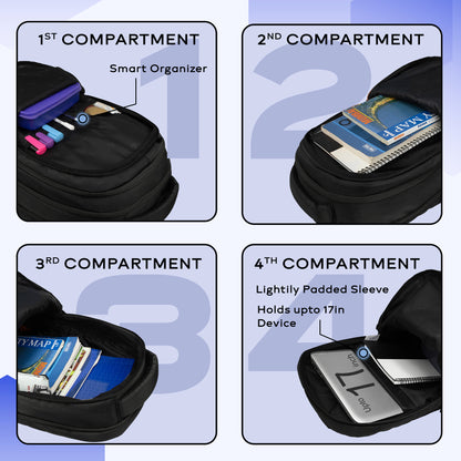 Poem 30L Black Backpack