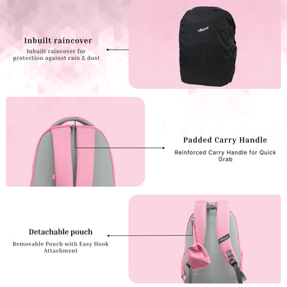 Century Pink 27L Laptop with Raincover