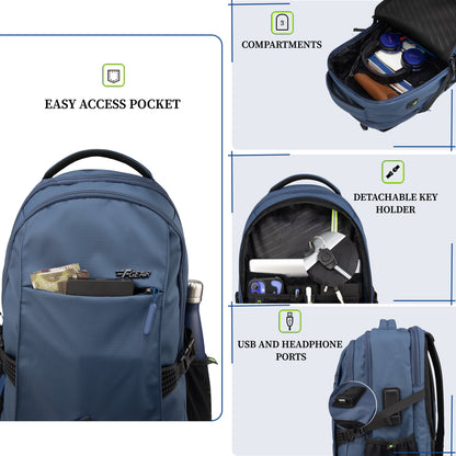 Amalfi 30L Blue Laptop Backpack