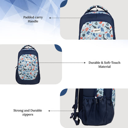 Panya 21L Navy Ocean Odes Backpack