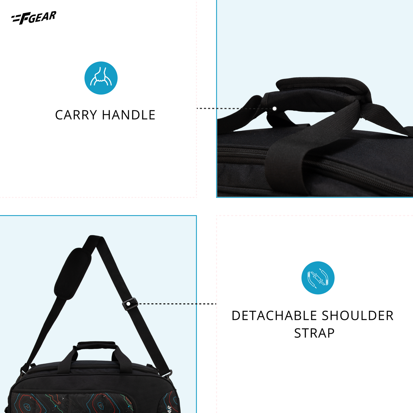 Enduro Topo 32L Black Travel Duffle bag