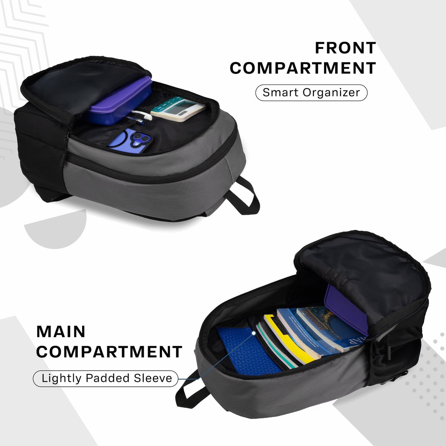 Bold 24L Grey Backpack