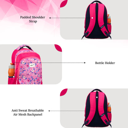 Panya 21L Dark Pink Mulberry Butterfly Backpack